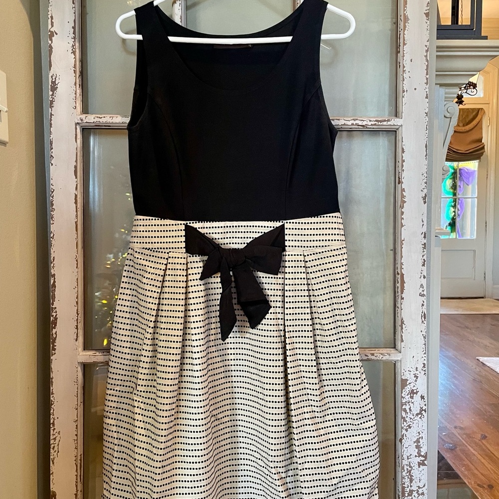 Black & White Classic Sleeveless Dress